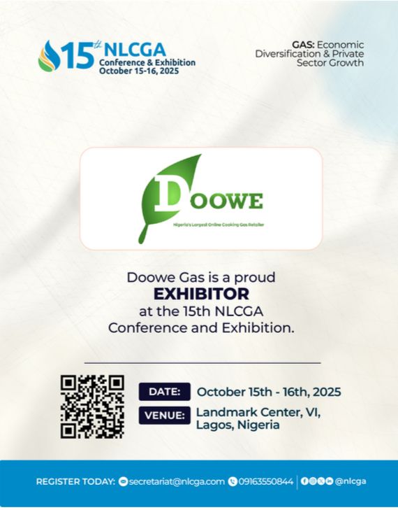 Doowe Gas Nigeria to Exhibit at the 15th NLCGA Conference and Exhibition Lagos, Nigeria – October 2025