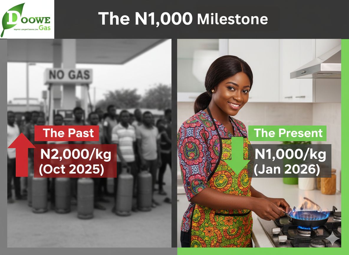 Cooking Gas Prices are Finally Dropping: Is the “N1,000 per KG” Dream Finally Here?