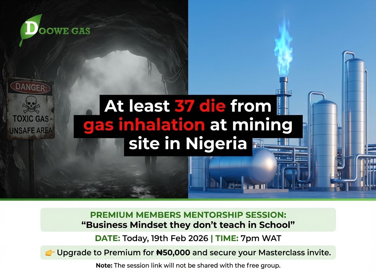 Suspected carbon-monoxide leak kills at least 30 miners in Nigeria, witnesses say